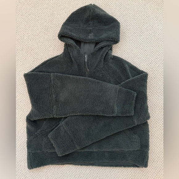 Lululemon Scuba Textured Sherpa Half-Zip Fleece Hoodie - Size M/L - Picture 8 of 10